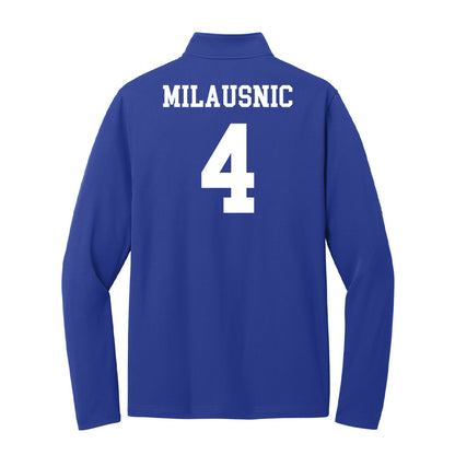 UNC Asheville - NCAA Women's Basketball : Riley Milausnic - Lightweight Quarter Zip Jacket-1