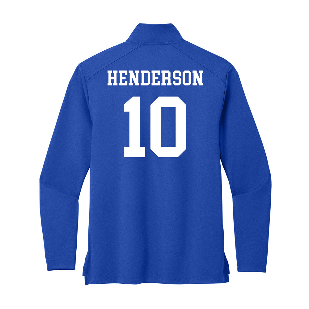 UNC Asheville - NCAA Women's Soccer : Emmie Henderson - Premium Quarter Zip Jacket-1