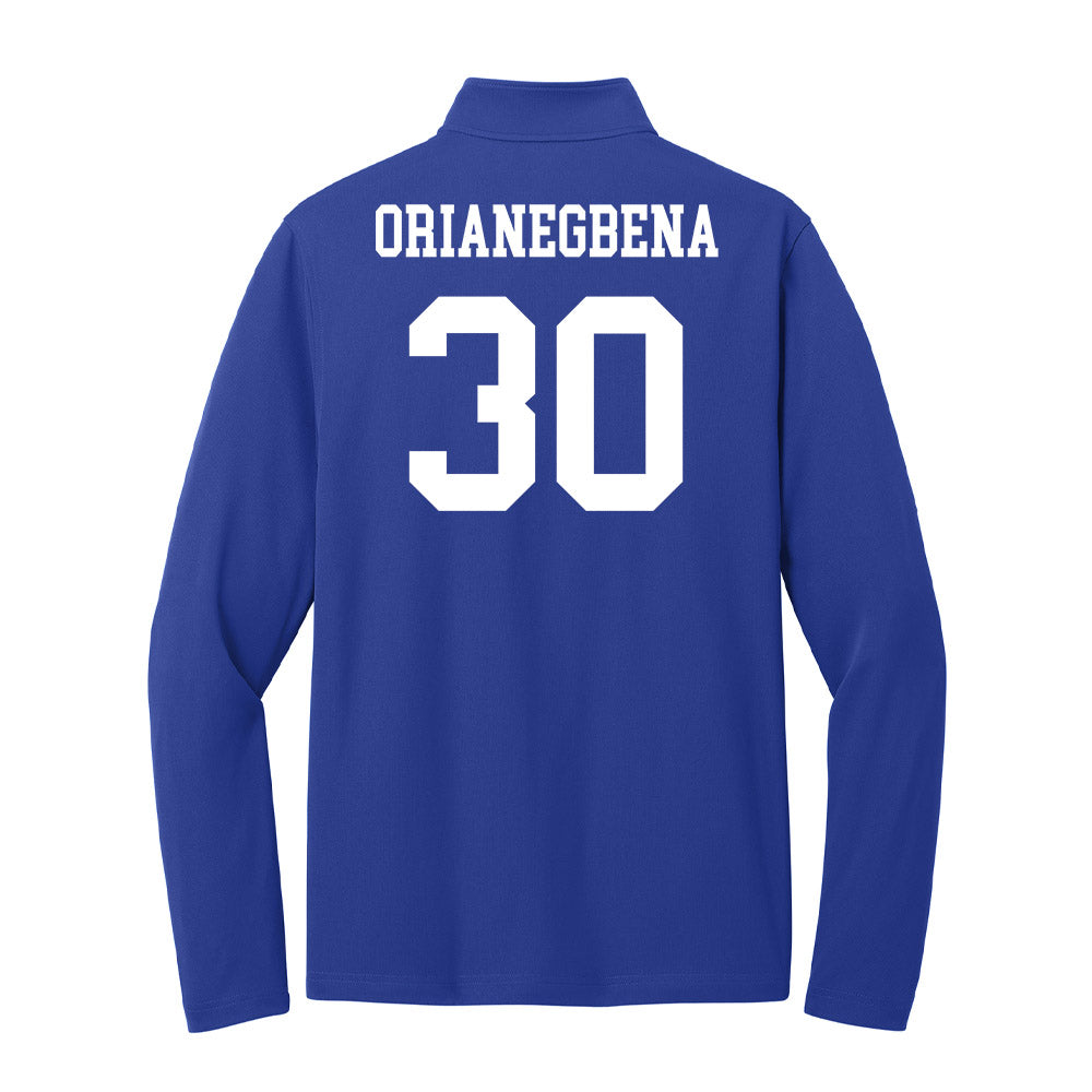UNC Asheville - NCAA Women's Basketball : Deborah Orianegbena - Lightweight Quarter Zip Jacket-1