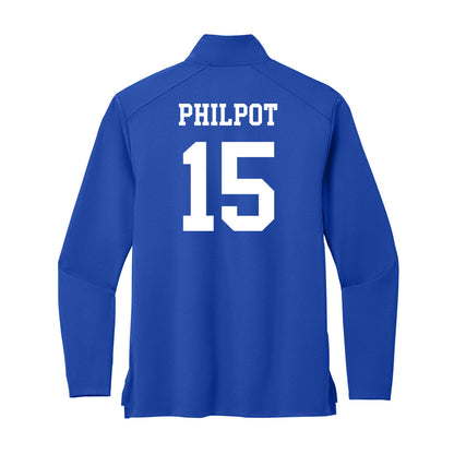 UNC Asheville - NCAA Women's Volleyball : Olivia Philpot - Premium Quarter Zip Jacket-1