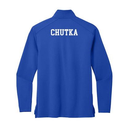UNC Asheville - NCAA Women's Tennis : Lauren Chutka - Premium Quarter Zip Jacket-1