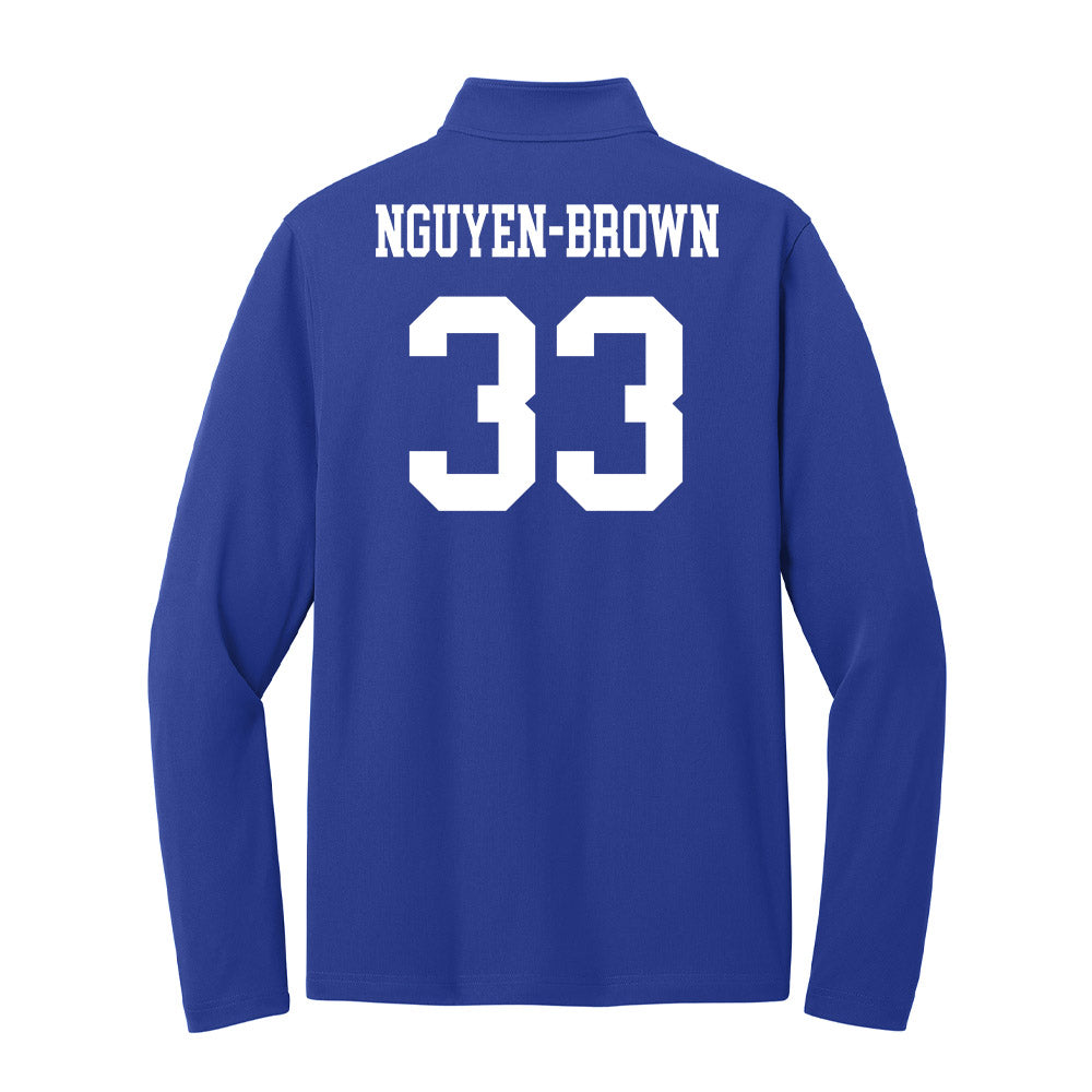 UNC Asheville - NCAA Baseball : Daylinh Nguyen-Brown - Lightweight Quarter Zip Jacket-1