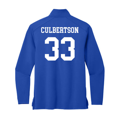 UNC Asheville - NCAA Men's Soccer : Dylan Culbertson - Premium Quarter Zip Jacket-1