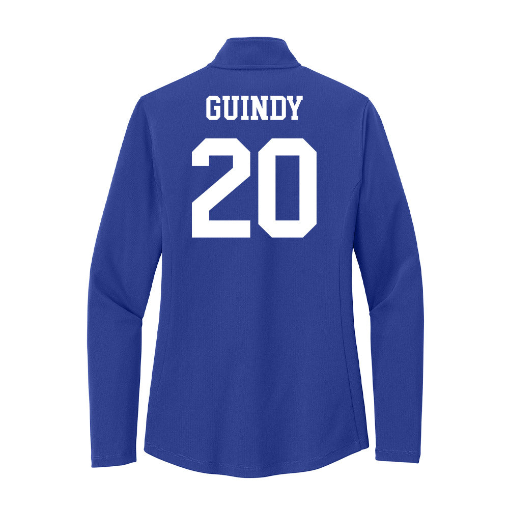 UNC Asheville - NCAA Men's Soccer : Zander Guindy - Women's Lightweight Quarter Zip Jacket-1