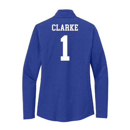 UNC Asheville - NCAA Men's Basketball : Julian Clarke - Women's Lightweight Quarter Zip Jacket-1