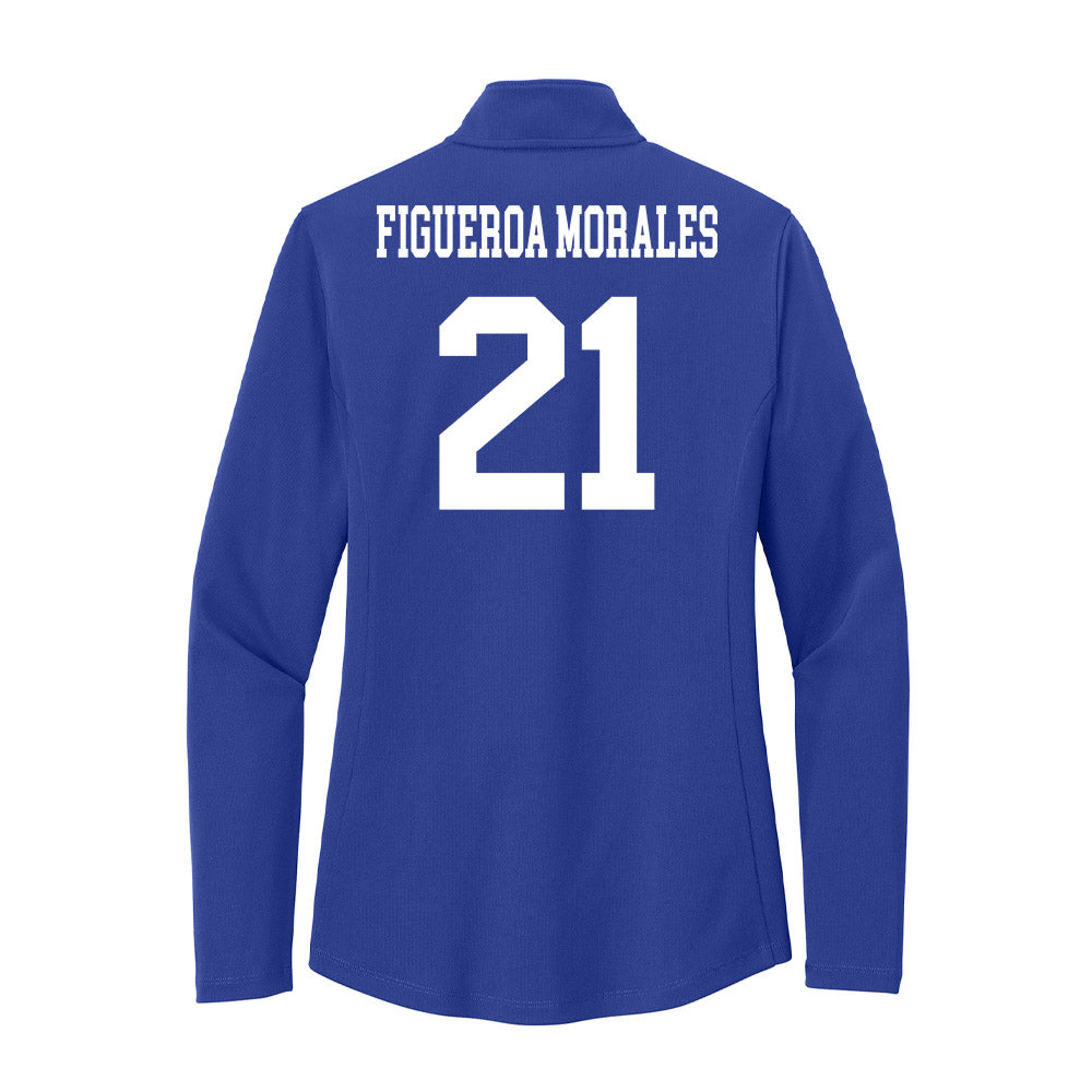 UNC Asheville - NCAA Men's Soccer : Emilio Figueroa Morales - Women's Lightweight Quarter Zip Jacket-1