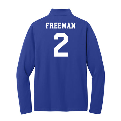 UNC Asheville - NCAA Women's Basketball : Jamaria Freeman - Lightweight Quarter Zip Jacket-1