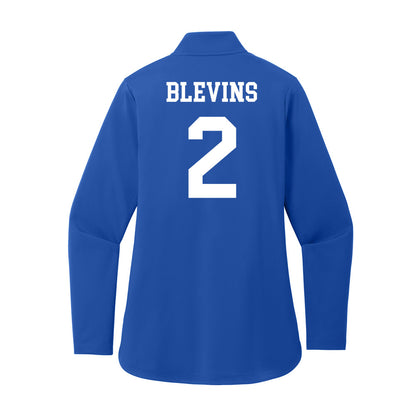 UNC Asheville - NCAA Women's Volleyball : Jessy Blevins - Women's Premium Quarter Zip Jacket-1