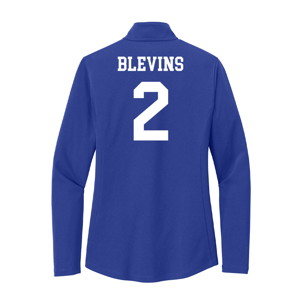 UNC Asheville - NCAA Women's Volleyball : Jessy Blevins - Women's Lightweight Quarter Zip Jacket-1