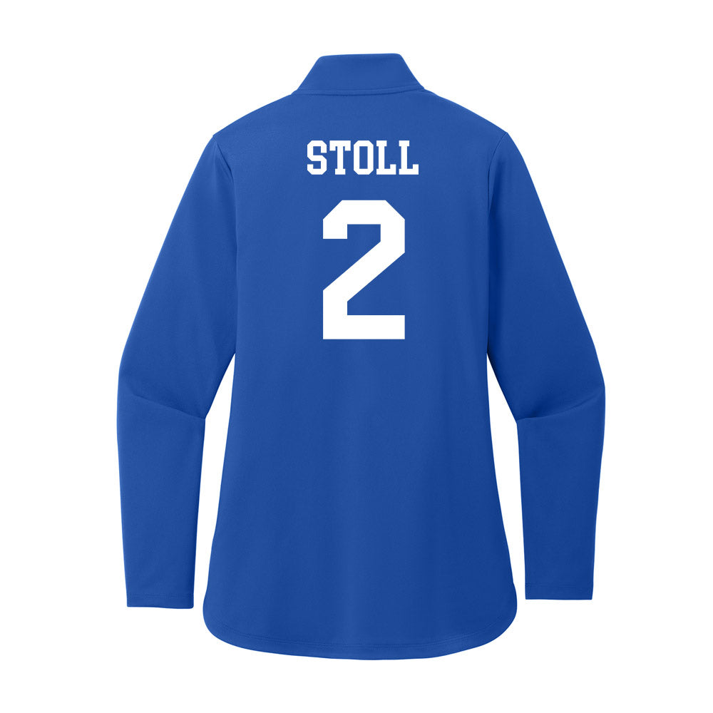 UNC Asheville - NCAA Women's Soccer : Campbell Stoll - Women's Premium Quarter Zip Jacket-1