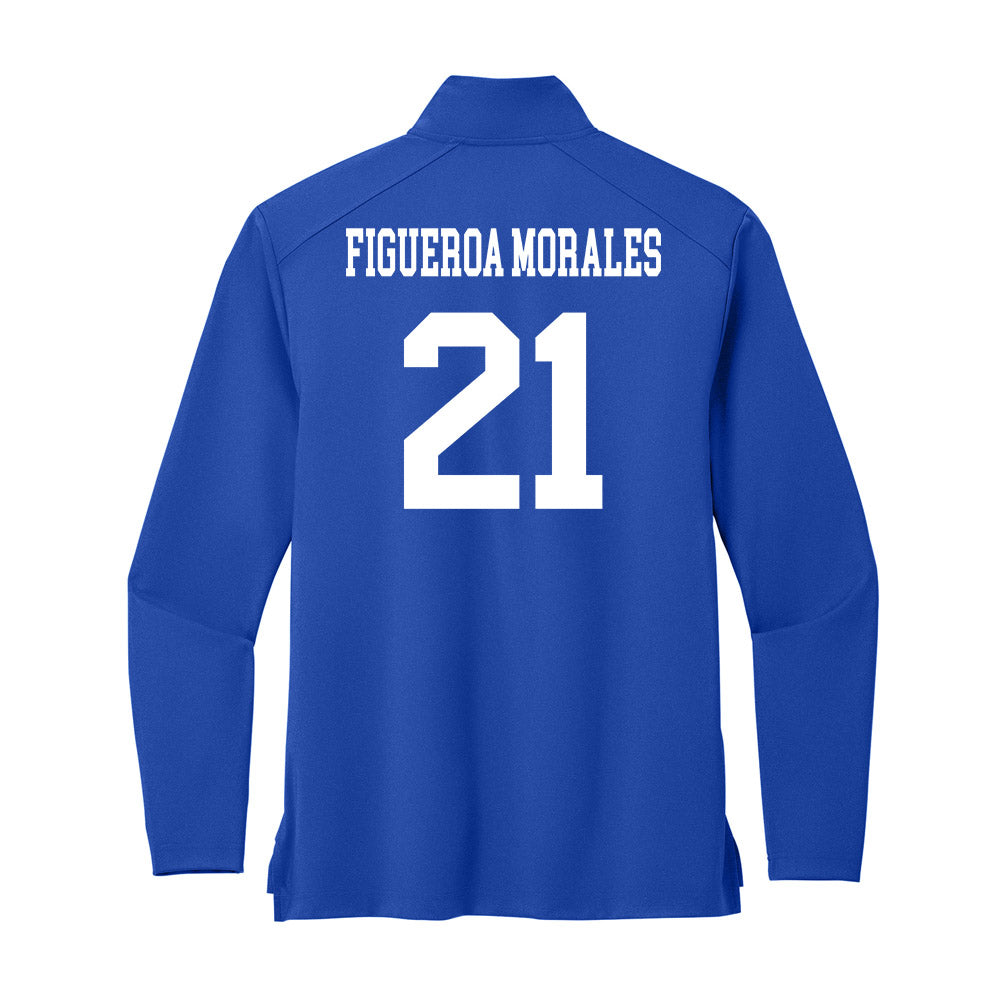 UNC Asheville - NCAA Men's Soccer : Emilio Figueroa Morales - Premium Quarter Zip Jacket-1