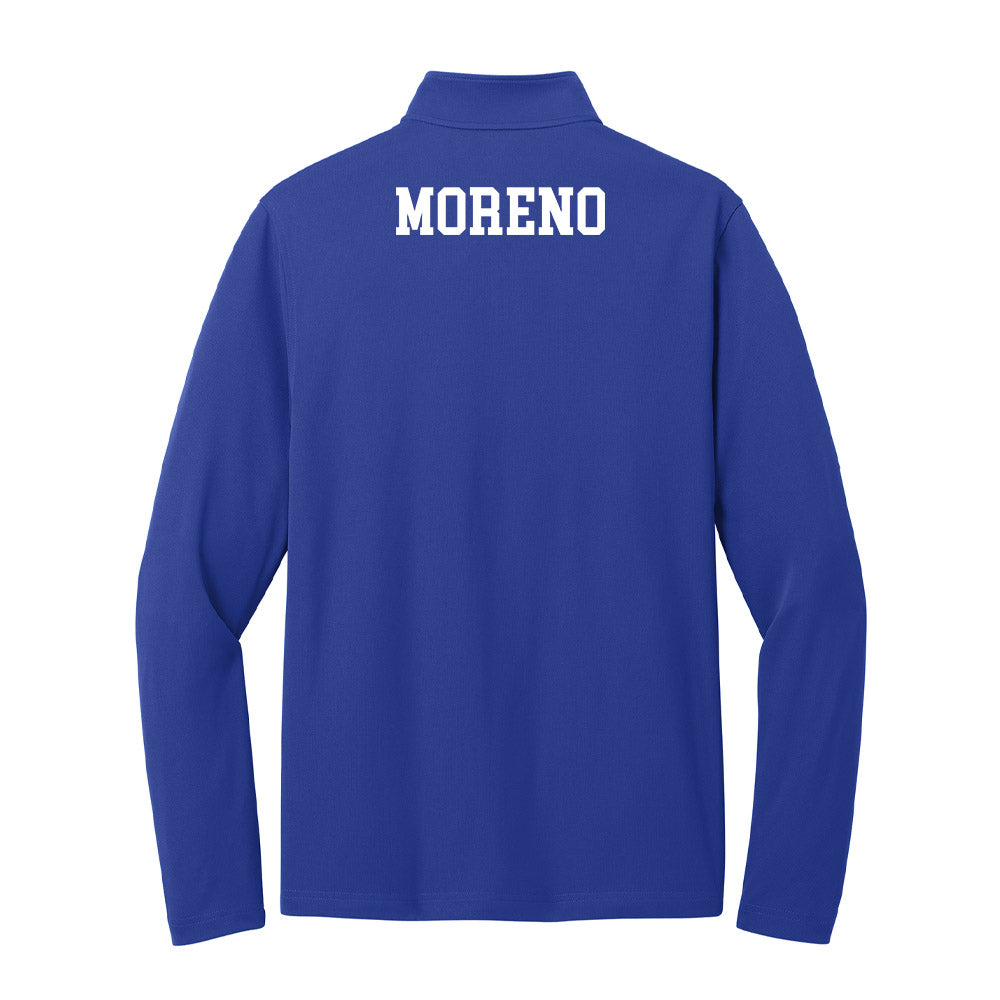 UNC Asheville - NCAA Men's Track & Field : Bennett Moreno - Lightweight Quarter Zip Jacket-1