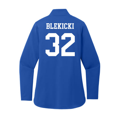 UNC Asheville - NCAA Women's Soccer : Georgia Blekicki - Women's Premium Quarter Zip Jacket-1