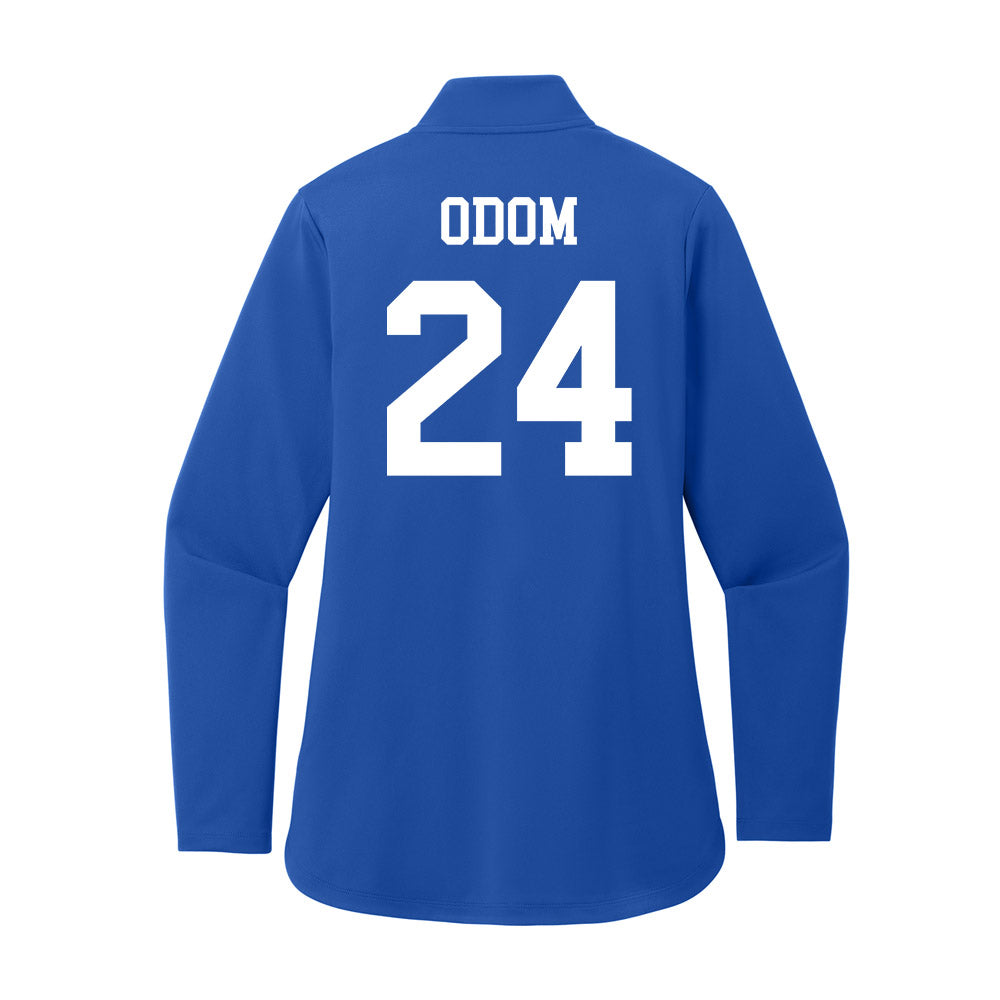 UNC Asheville - NCAA Women's Basketball : Clementina Odom - Women's Premium Quarter Zip Jacket-1