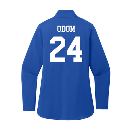 UNC Asheville - NCAA Women's Basketball : Clementina Odom - Women's Premium Quarter Zip Jacket-1