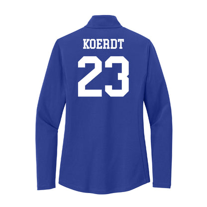 UNC Asheville - NCAA Women's Basketball : Jaidyn Koerdt - Women's Lightweight Quarter Zip Jacket-1