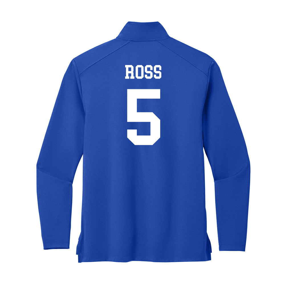 UNC Asheville - NCAA Women's Basketball : Sophia Ross - Premium Quarter Zip Jacket-1