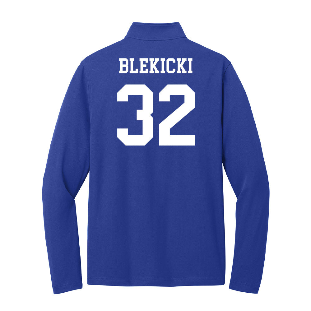 UNC Asheville - NCAA Women's Soccer : Georgia Blekicki - Lightweight Quarter Zip Jacket-1