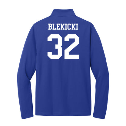 UNC Asheville - NCAA Women's Soccer : Georgia Blekicki - Lightweight Quarter Zip Jacket-1