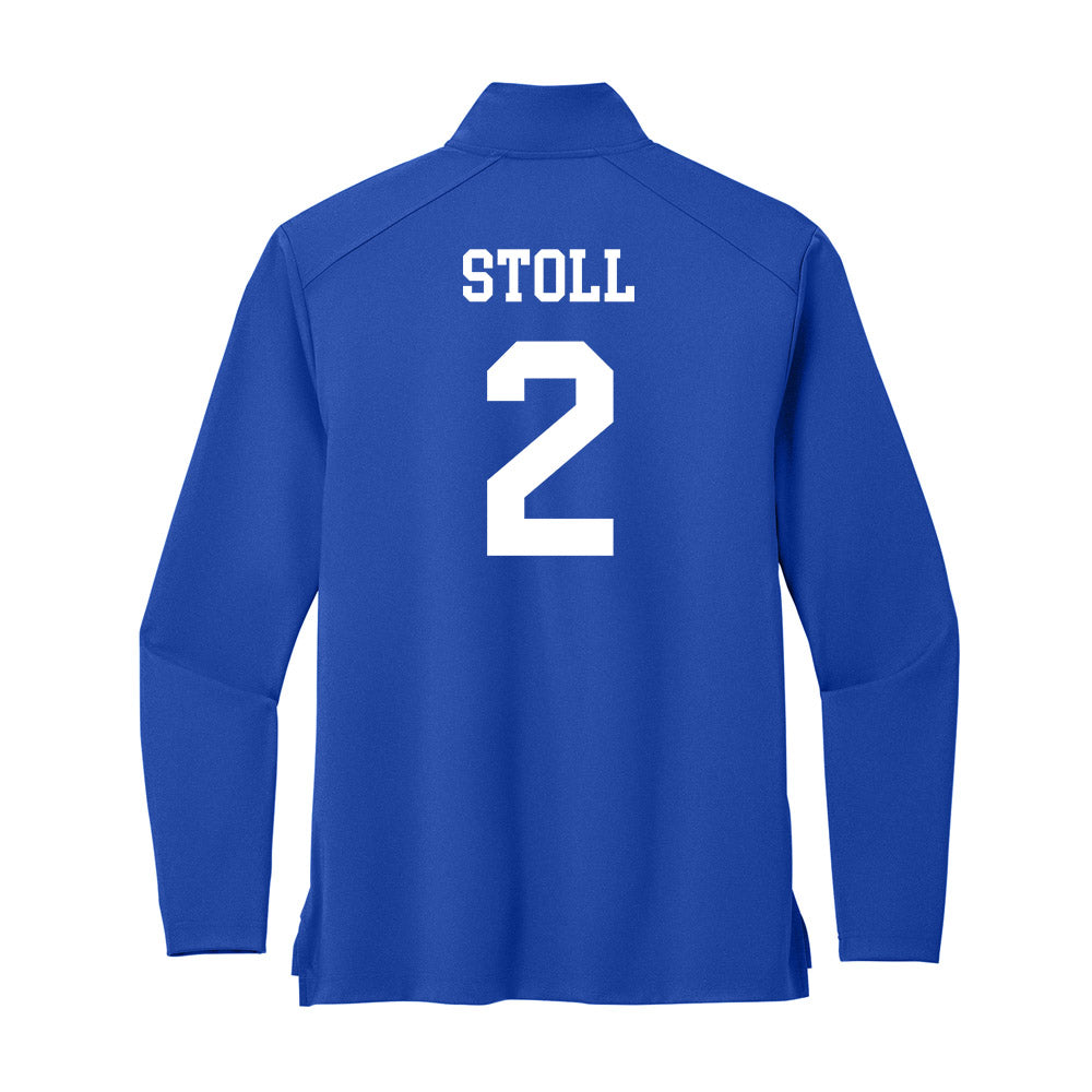 UNC Asheville - NCAA Women's Soccer : Campbell Stoll - Premium Quarter Zip Jacket-1