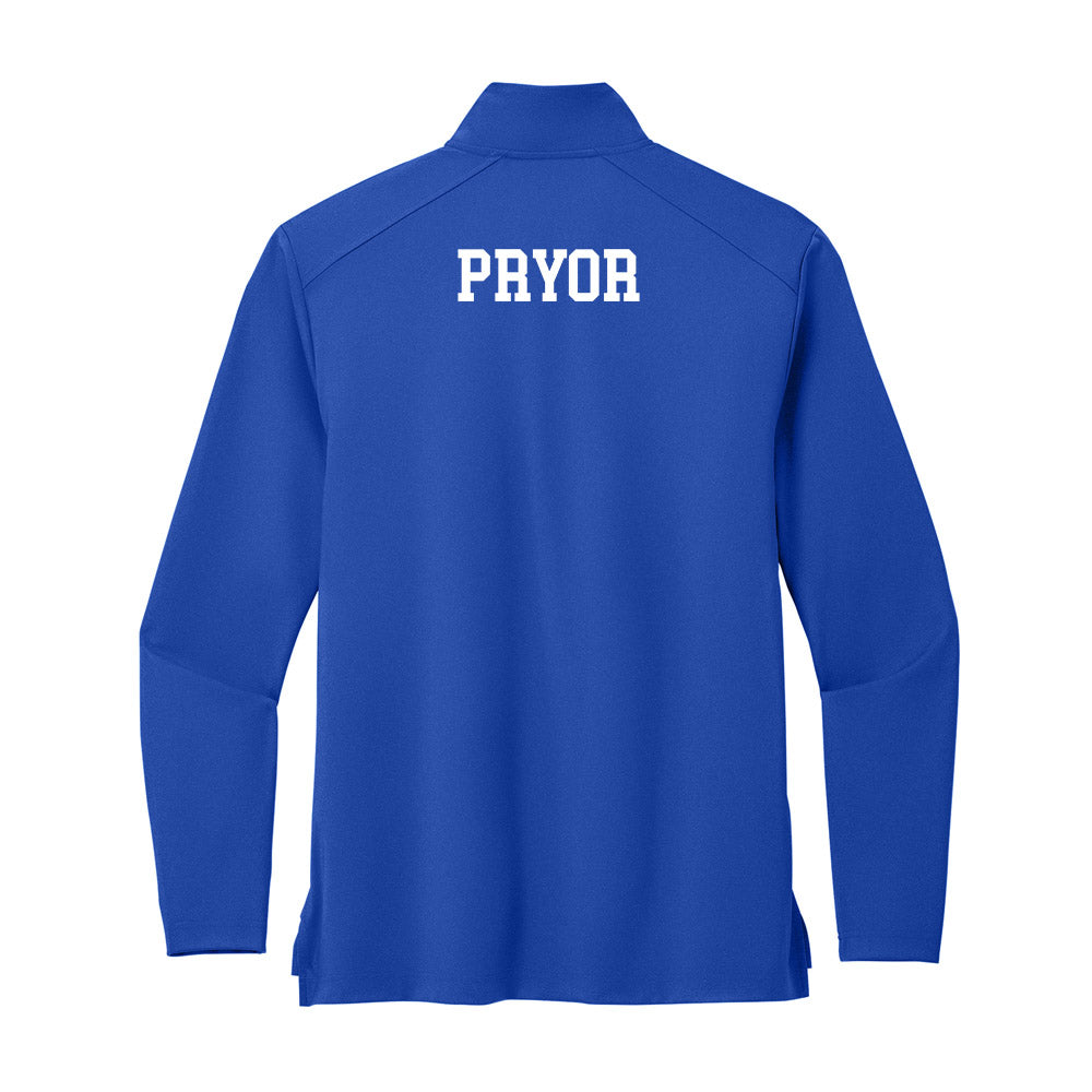 UNC Asheville - NCAA Men's Track & Field : Stephen Pryor - Premium Quarter Zip Jacket-1