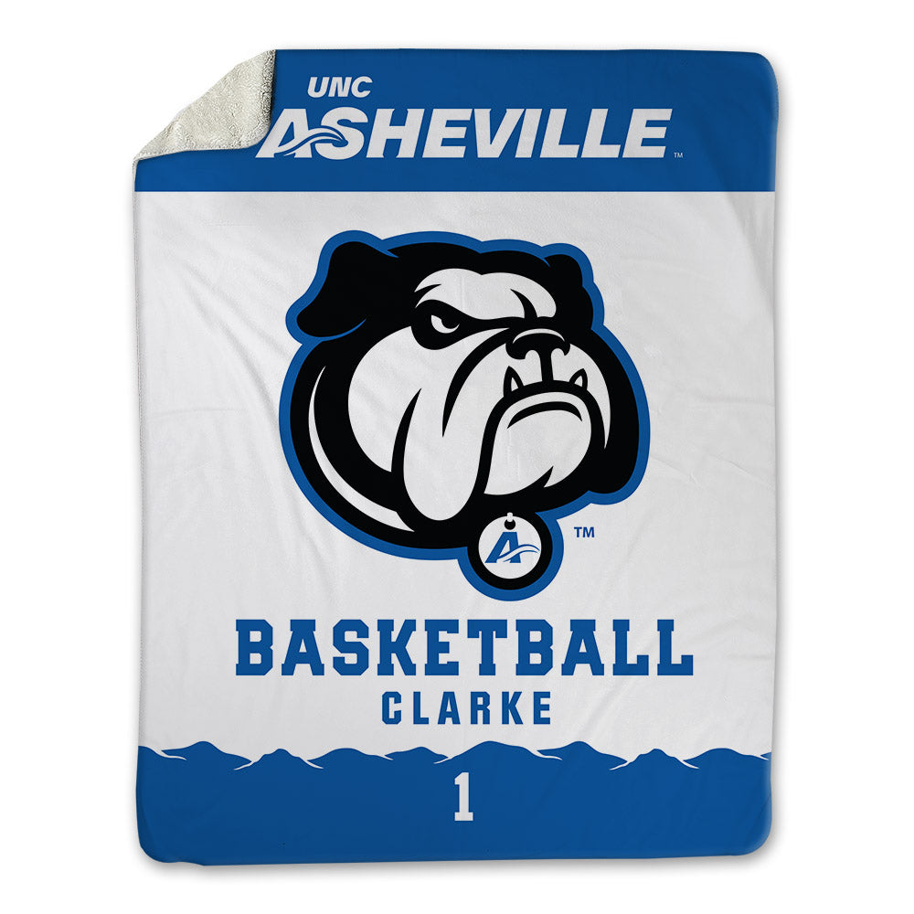 UNC Asheville - NCAA Men's Basketball : Julian Clarke - Blanket-0