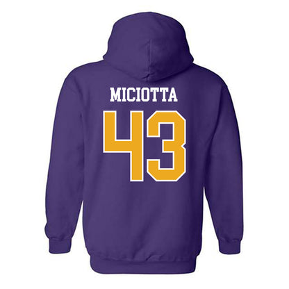 Albany - NCAA Football : Carlo Miciotta - Classic Shersey Hooded Sweatshirt-1