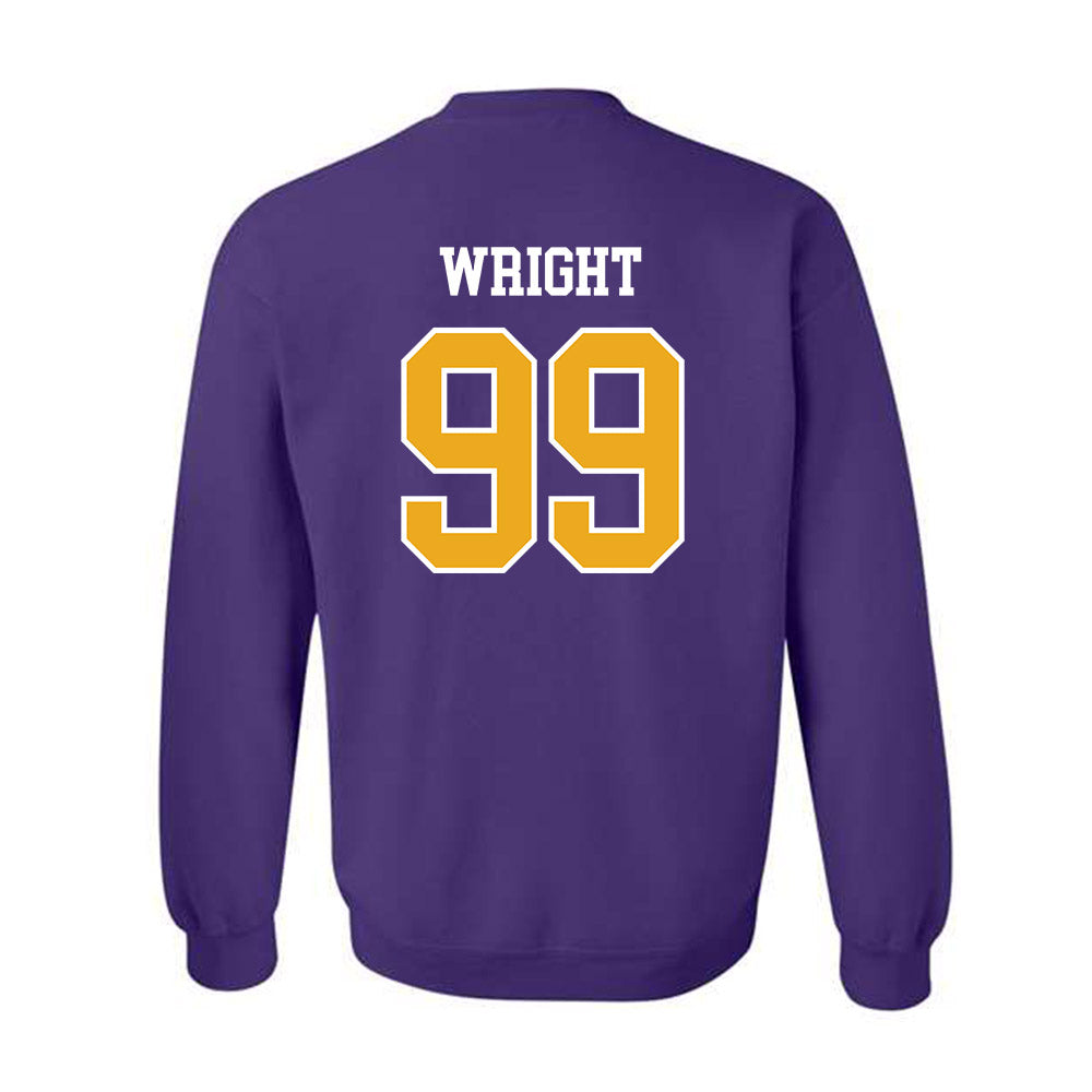 Albany - NCAA Football : Kion Wright - Classic Shersey Crewneck Sweatshirt-1