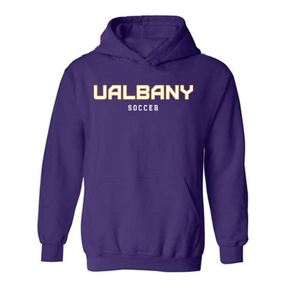 Albany - NCAA Men's Soccer : David Barkan - Classic Shersey Hooded Sweatshirt-0