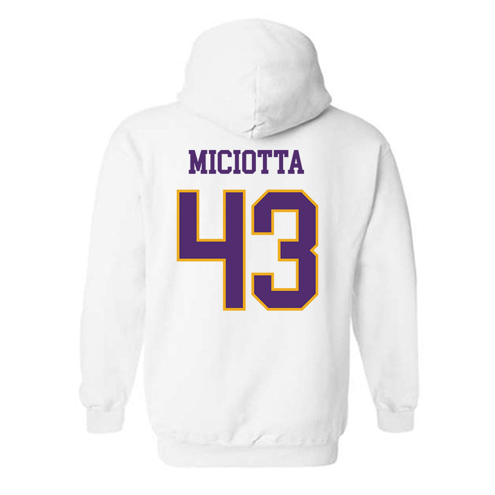 Albany - NCAA Football : Carlo Miciotta - Classic Shersey Hooded Sweatshirt-1