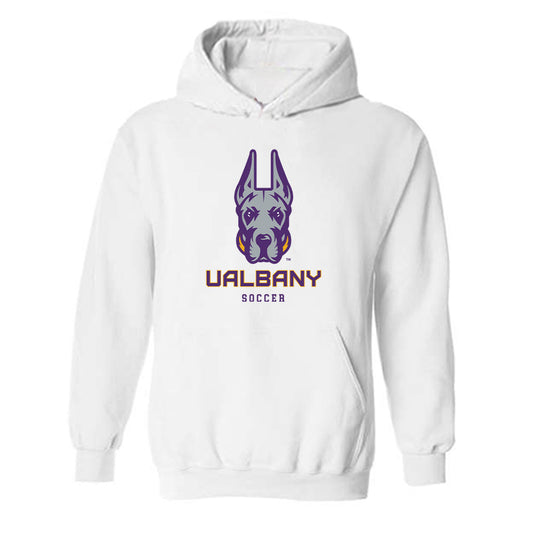 Albany - NCAA Men's Soccer : David Barkan - Classic Shersey Hooded Sweatshirt-0