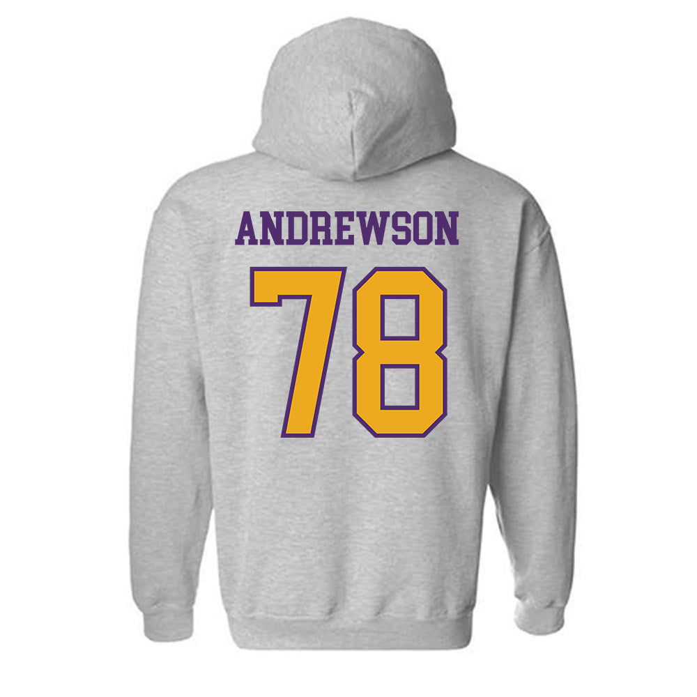 Albany - NCAA Football : Noah Andrewson - Classic Shersey Hooded Sweatshirt-1