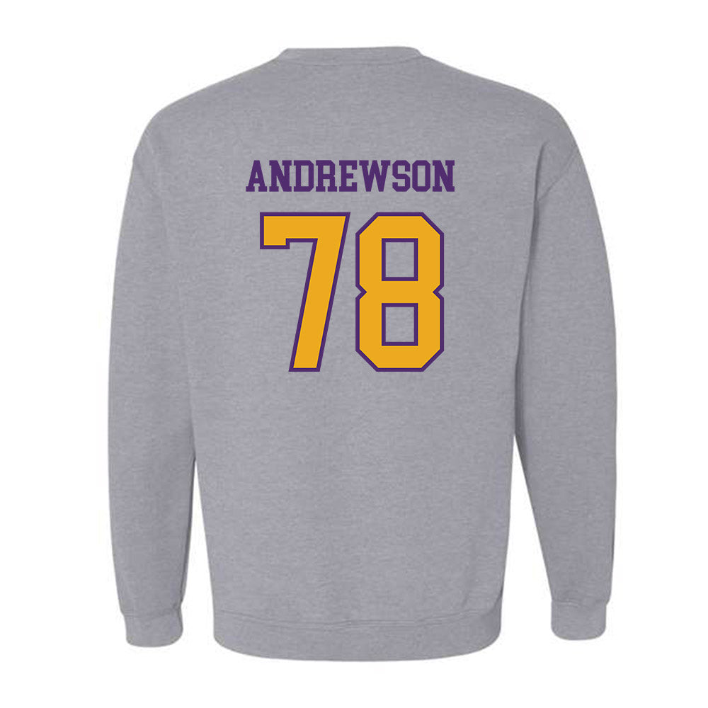 Albany - NCAA Football : Noah Andrewson - Classic Shersey Crewneck Sweatshirt-1