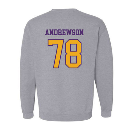 Albany - NCAA Football : Noah Andrewson - Classic Shersey Crewneck Sweatshirt-1