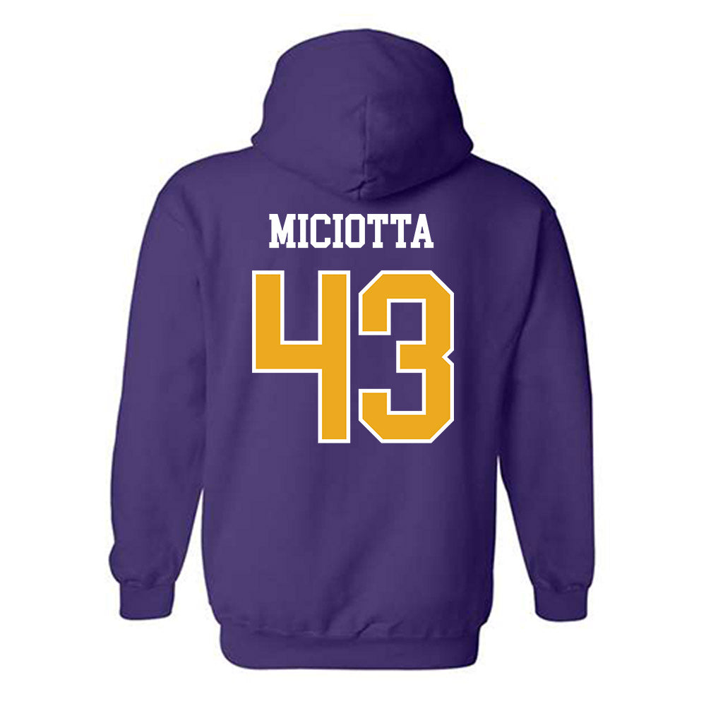 Albany - NCAA Football : Carlo Miciotta - Classic Shersey Hooded Sweatshirt-1