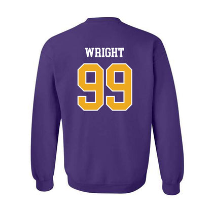 Albany - NCAA Football : Kion Wright - Classic Shersey Crewneck Sweatshirt-1