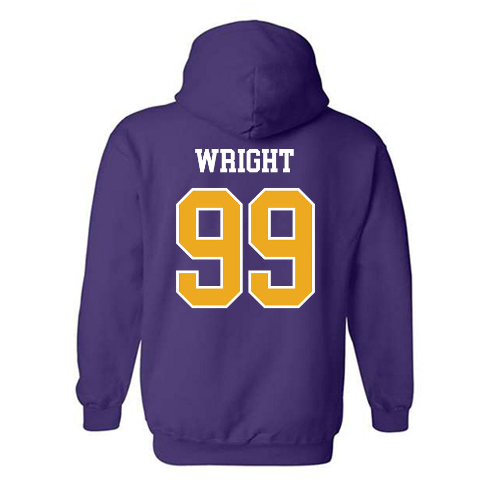 Albany - NCAA Football : Kion Wright - Classic Shersey Hooded Sweatshirt-1