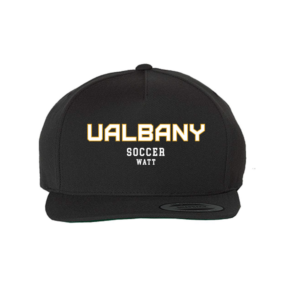 Albany - NCAA Men's Soccer : Lucas Watt - Snapback Hat-0