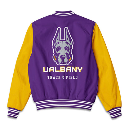 Albany - NCAA Men's Track & Field : Rajay Morris - Bomber Jacket-1