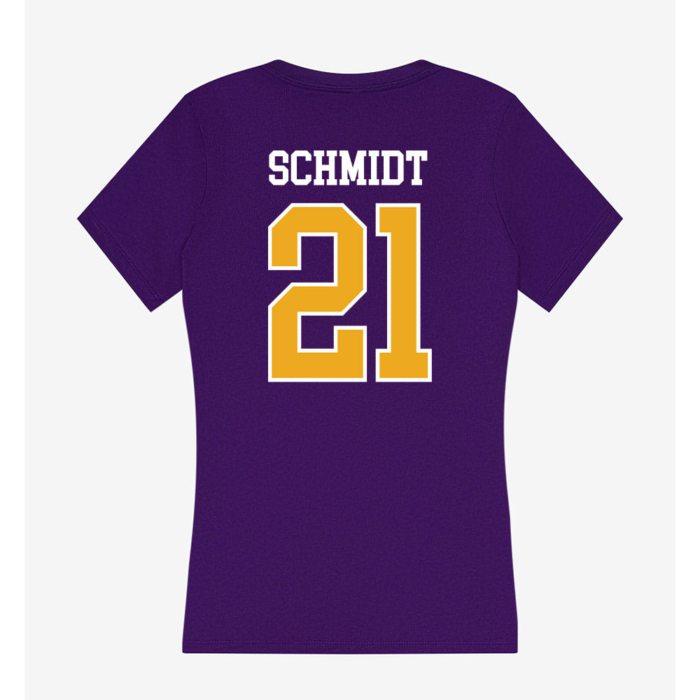 Albany - NCAA Baseball : Jaden Schmidt - Women's V-Neck T-Shirt-1