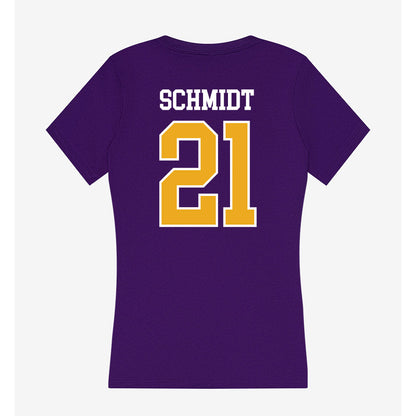 Albany - NCAA Baseball : Jaden Schmidt - Women's V-Neck T-Shirt-1