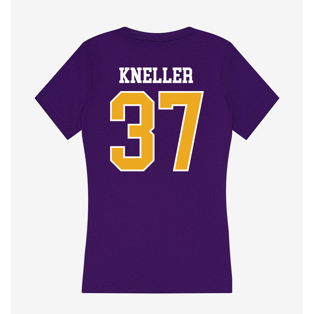 Albany - NCAA Baseball : Tyler Kneller - Women's V-Neck T-Shirt-1