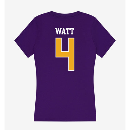 Albany - NCAA Men's Soccer : Lucas Watt - Women's V-Neck T-Shirt-1