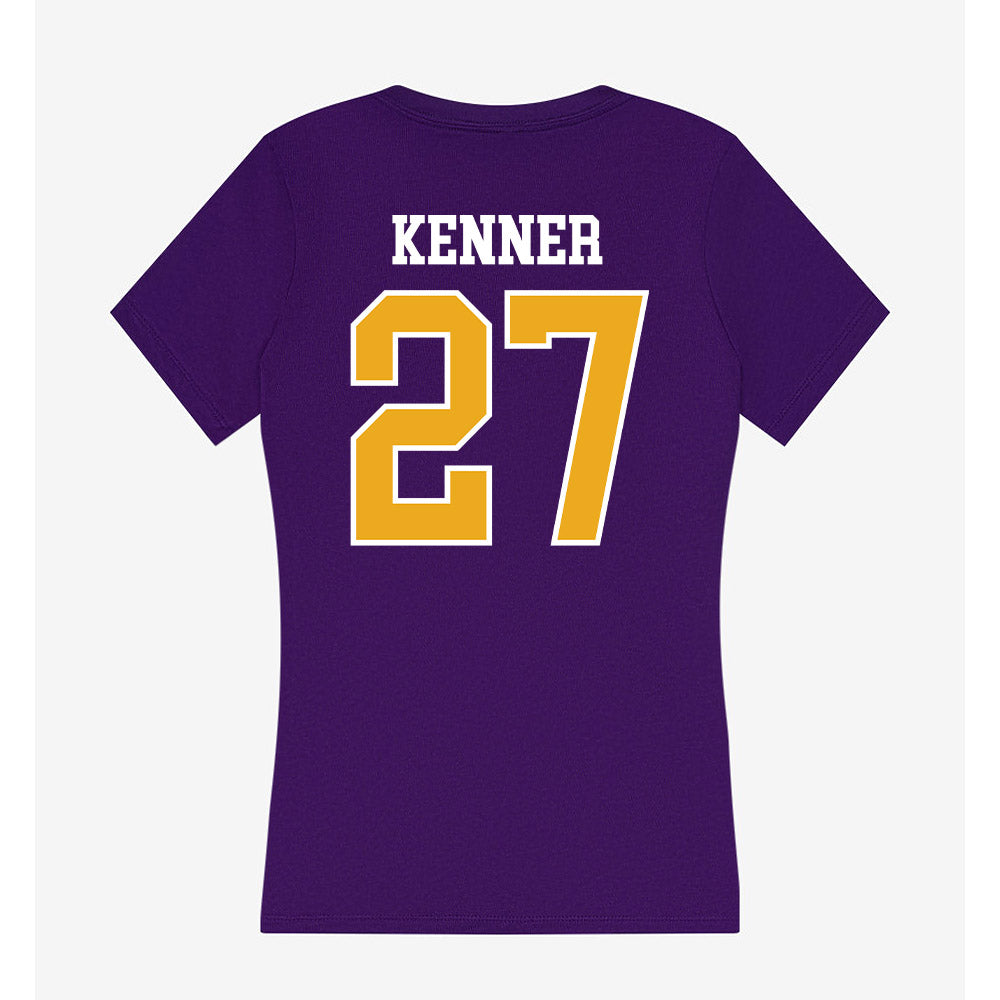 Albany - NCAA Football : Keon Kenner - Women's V-Neck T-Shirt-1