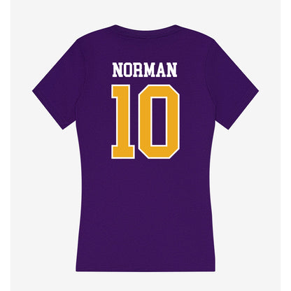 Albany - NCAA Football : BJ norman - Women's V-Neck T-Shirt-1