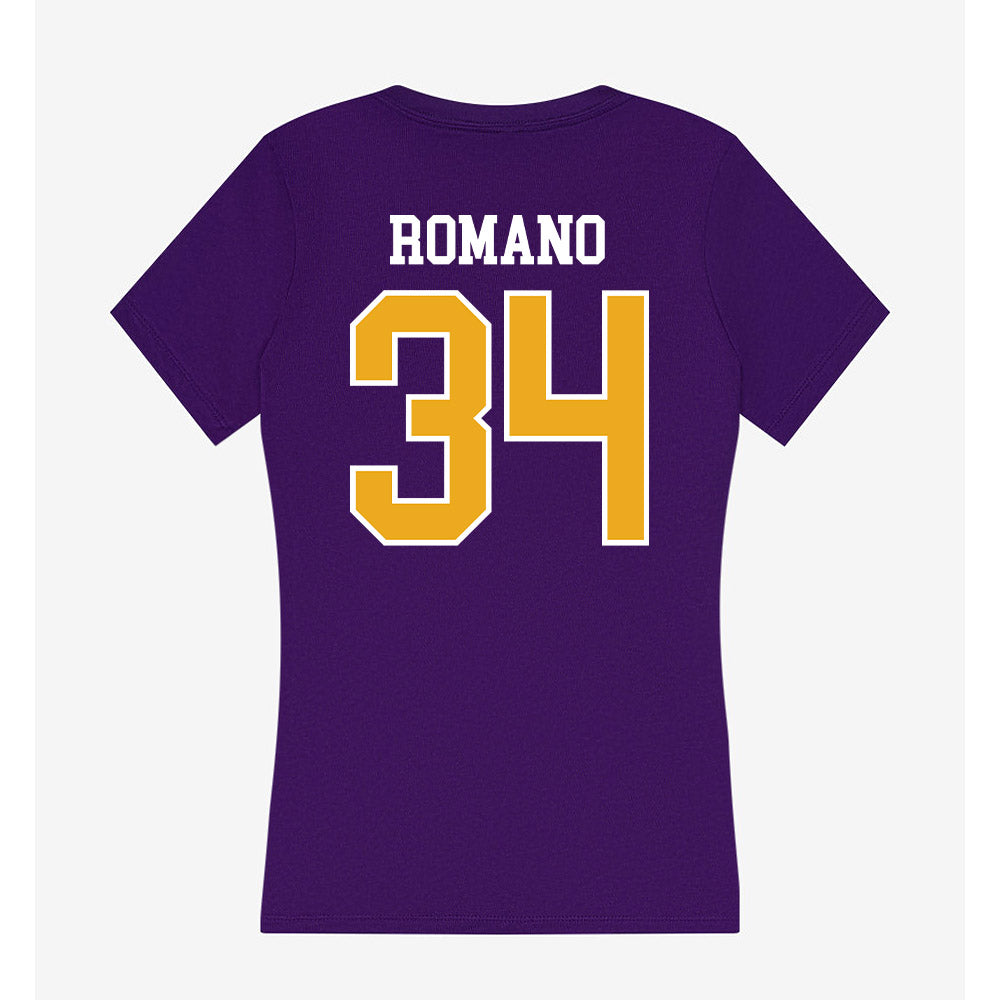 Albany - NCAA Football : Nate Romano - Women's V-Neck T-Shirt-1