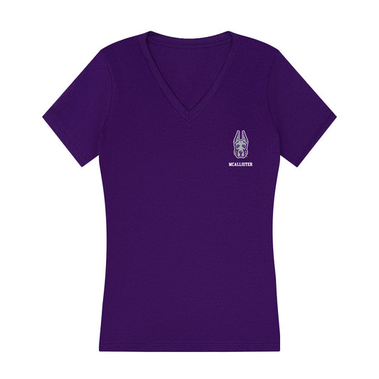 Albany - NCAA Baseball : Levi McAllister - Women's V-Neck T-Shirt-0