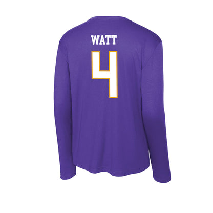 Albany - NCAA Men's Soccer : Lucas Watt - Activewear Long Sleeve T-Shirt-1
