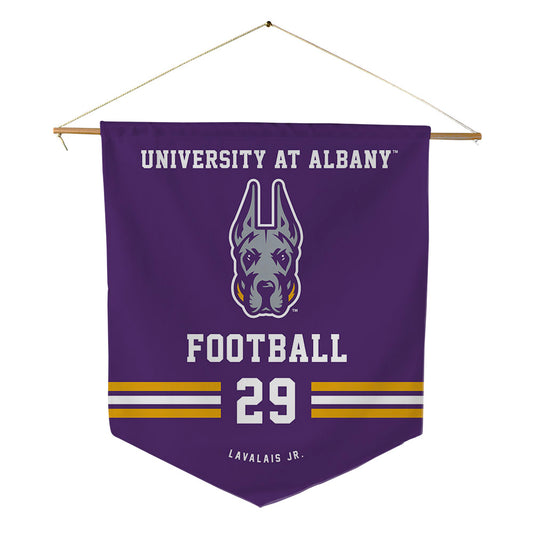 Albany - NCAA Football : Romero Lavalais Jr. - Pennant - 18" x 21"-0