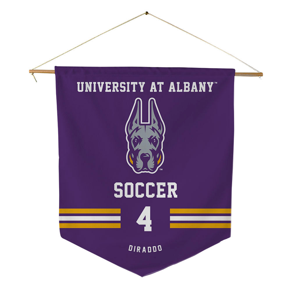 Albany - NCAA Women's Soccer : Julia DiRaddo - Pennant - 18" x 21"-0